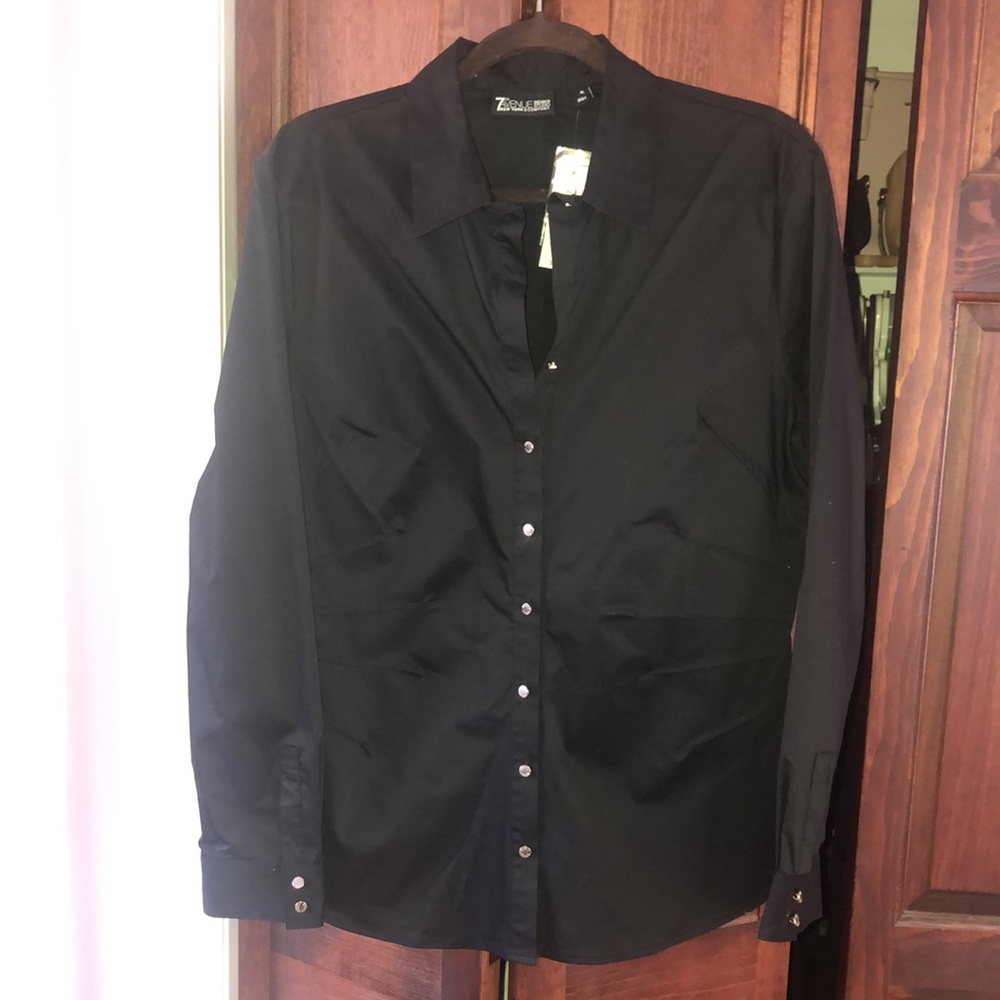 Woman button down shirt